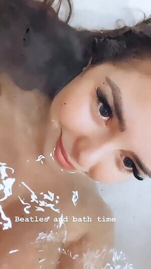 Bath time with Demi