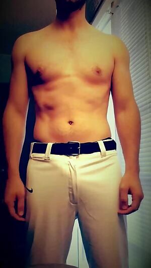 Can't wait to get this baseball uniform off...