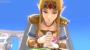 Zelda handjob