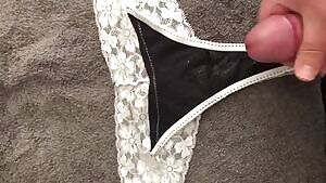 Cumming in her dirty panties