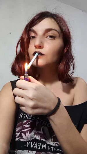 Cigar fetish Lips Lipstick Smoking