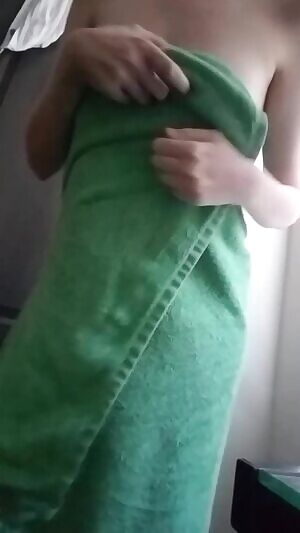 Oops. Dropped the towel.