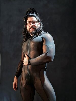 Gay Nipple Play Bodysuit Hairy Chest