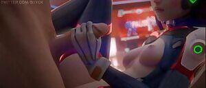 D.va giving a handjob