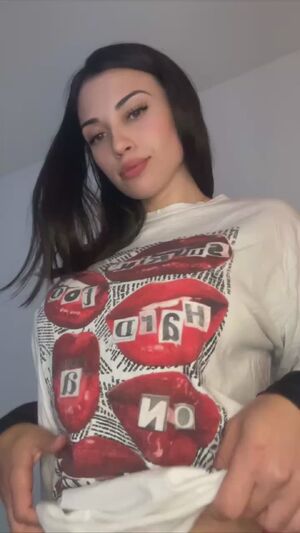 Showing off my naughty tits without a bra!