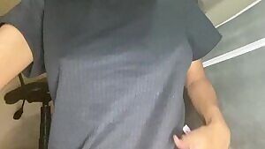 Revealing my tits to reveal a boner on you