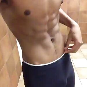 Semi in public restroom