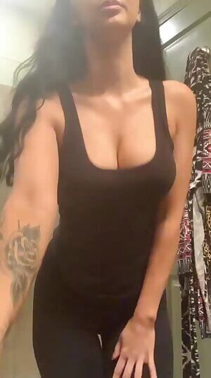 milf secret sexy strip in the bathroom