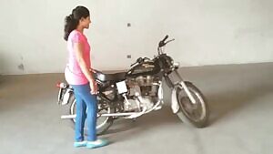 The hips on this Indian biker chick...