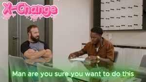 X-Change Caption Chubby Couch Sex Doggystyle