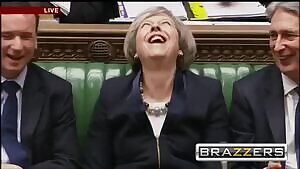 Granny politician reaches climax in crowded common's chamber