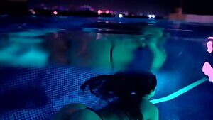 In a pool