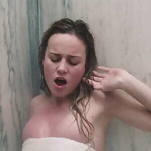 Brie larson begs you for your cock in shower