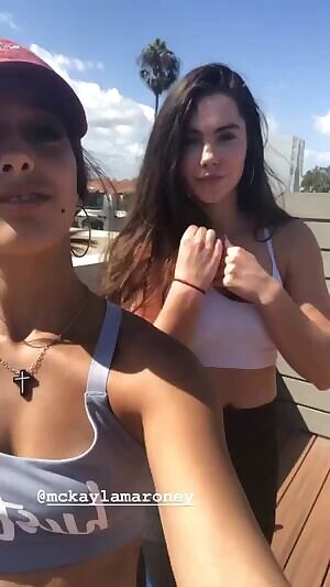 Mckayla maroney working out with her trainer