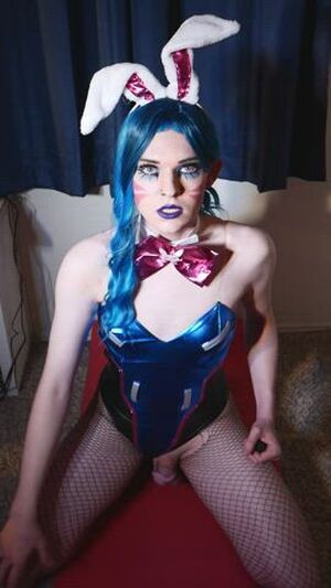 Trans Swimsuit Bunny Butt Plug Cosplay