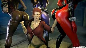 Poison Ivy, Harley Quinn, Catwomen and Copperhead Preview
