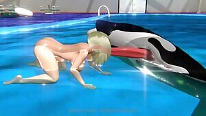 Orka and girl blowjob by PROJECT ELERA