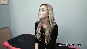 Gf blows cock before getting a tattoo