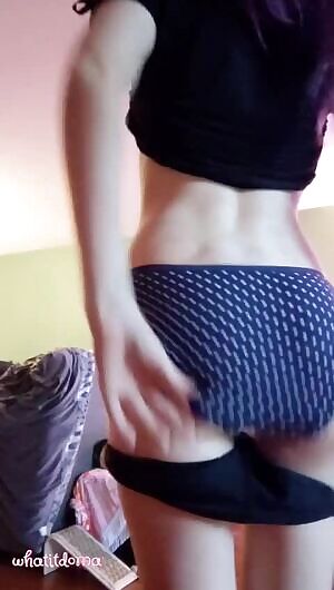 Do you like my polka dot panties? too bad they're off 38