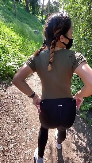 My petite self getting a little wild at the park