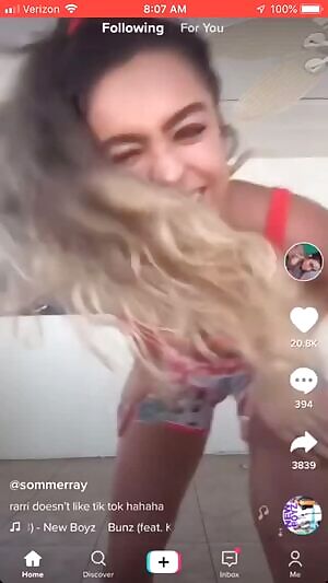 Ahegao face and then a little twerk