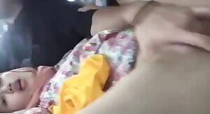 Wild hijab girl enjoys getting fingered in the car, what a lucky guy