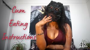 Ebony Femdom Amateur Clips4Sale Cum Eating Instructions