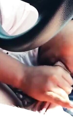 Ebony chick sucks and strokes to my HUGE cumshot