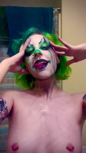Makeup Fetish Alt Clown Drool Drooling