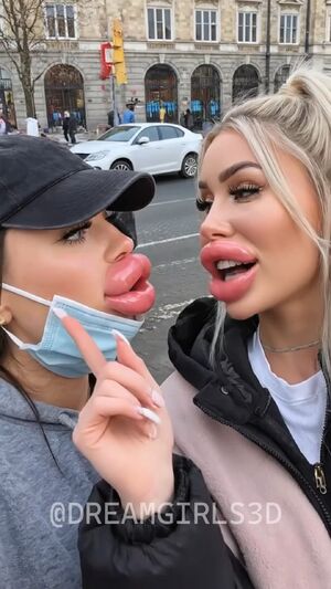 Fake Lips Babe Bimbo Bimbofication Blonde