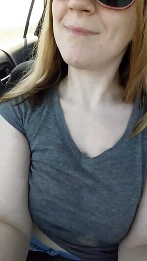 Having some fun on a car ride