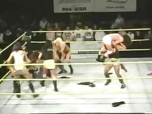 Beth Phoenix getting stripped to her Bra and Panties