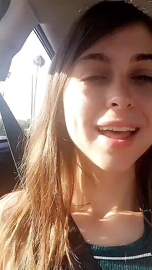 Playful mood in the car