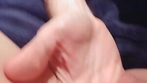 Princess squirting in Daddy's hand!