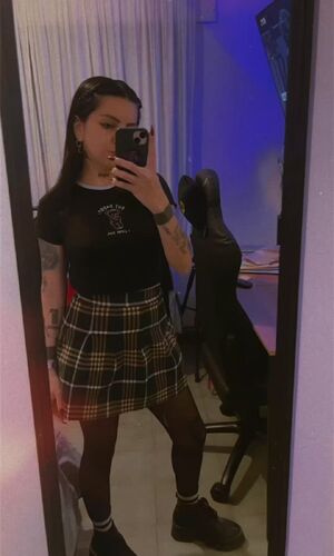 Goth Feet Boots Cute Skirt