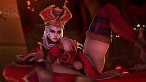 Sally Whitemane jerking herself off