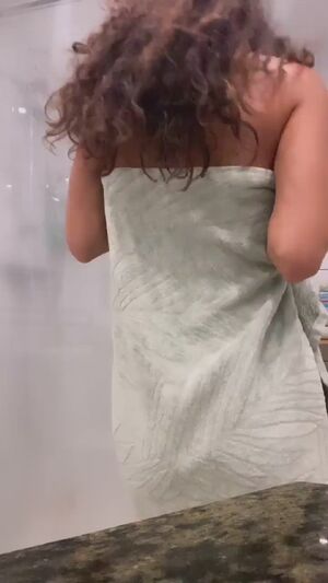 Girls Showering Big Ass Brunette Curly Hair