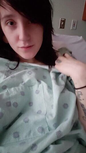 Being hooked up to all the monitors & my IV line made this one a bit tricky, but I did it!