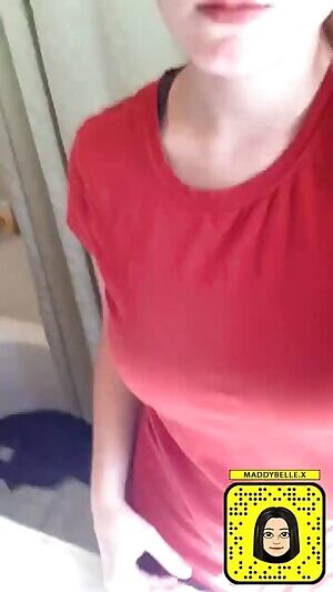 Flashing her gorgeous tits