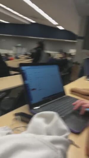 Sexy Exhibition Amateur Classroom College Flashing
