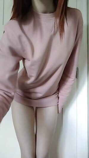 TIL that my favourite sweater matches my fancy pink lingerie