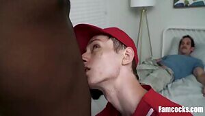 Dad Watches Son As He Fucks His Black Baseball Coach
