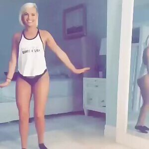 Ashley Martelle dancing to 