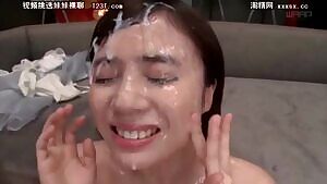 Aimi Yoshikawa after a bukkake session