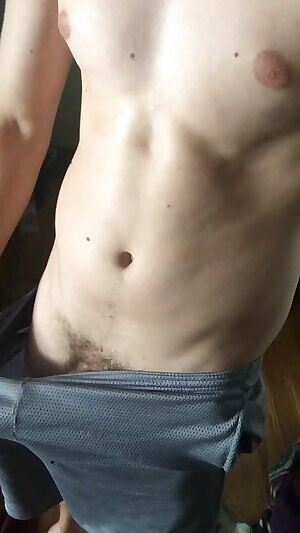 I had to pull my shorts down so far to unleash this