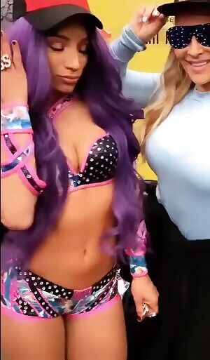Sasha Banks looking fuckable as ever