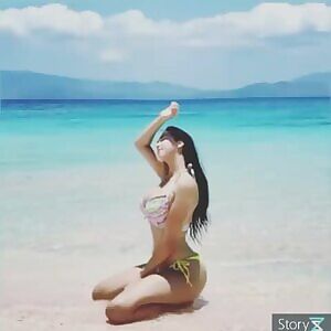 Hot Asian Babe at SunBath