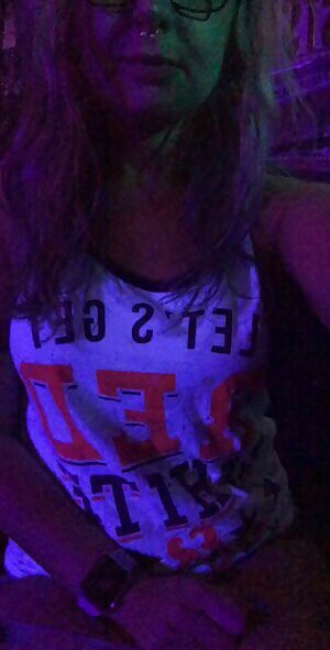 Red, white and blue flashing