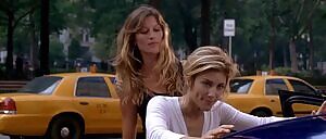 Gisele Bundchen & Jennifer Esposito with some hands on plot in Taxi
