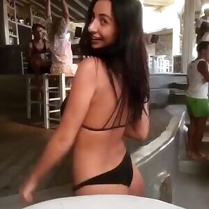 You witness this from across the bar, then proceed to take her back to your beach villa. How would you take it from there?